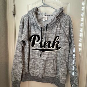 PINK Victoria's Secret Women's Heathered Gray Hoodie